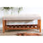 Banc de rangement rembourré en bois avec tablette à lattes Warwickshire-114882502-33419826