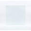 Plateau de table carré transparent en verre trempé, plateau de table de 80 cm pour les salles à manger modernes, design minimaliste élégant