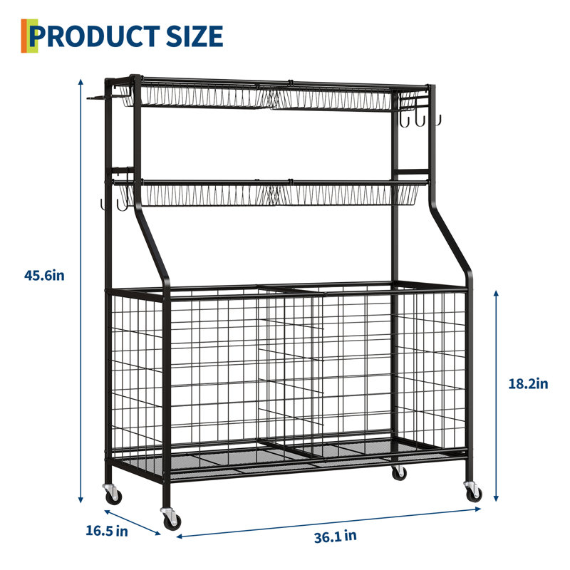 Iron Freestanding Sports Rack
