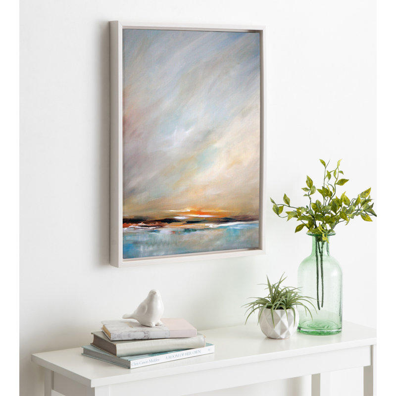 Reproduction d'art sur toile encadrée "Day's End" par Mary Sparrow, Toile blanche, L 18 po x H 24 po