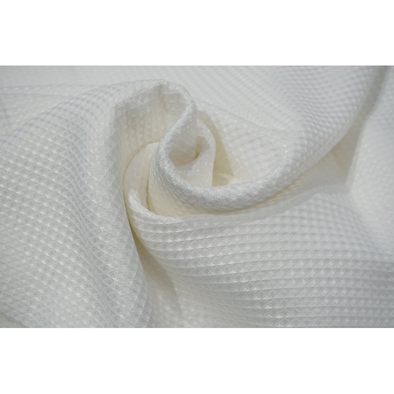 Anghard Waffle Weave Shower Curtain, White