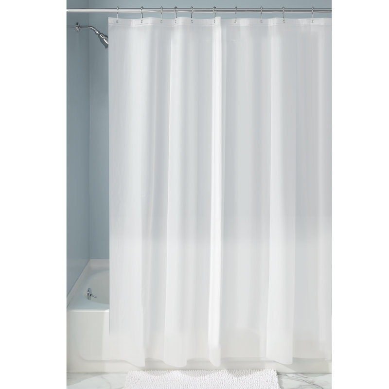 Rideau de douche simple en vinyle Shaniya, 72 po x 108 po