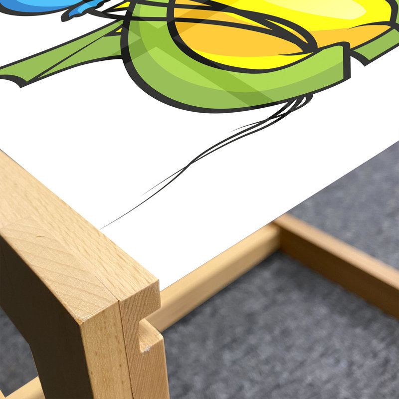 Ingvarda Sled Coffee Table, 40cm H x 46.5cm W x 62cm D