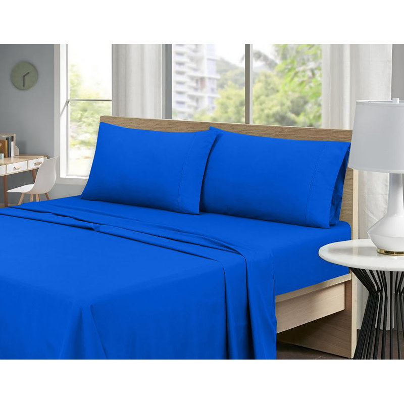 Ensemble de 6 valises pour chambre d'amis, Ensemble de draps pour taille de lit très grand a, Bleu