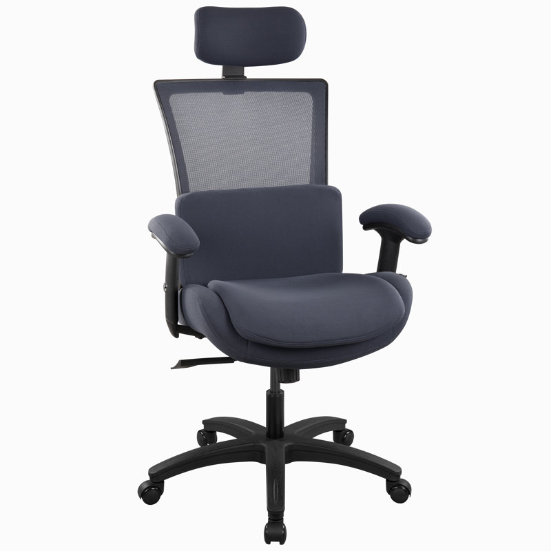 Chaise de bureau en filet Katedra, Gris