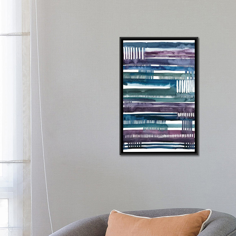 «Collapsus I», reproduction sur toile, H 60 po x l 40po x P 1,5 po, Toile avec cadre noir, Pas de tapis