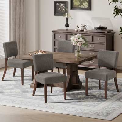 Upholstered Solid Wood Parsons Side Dining Chair