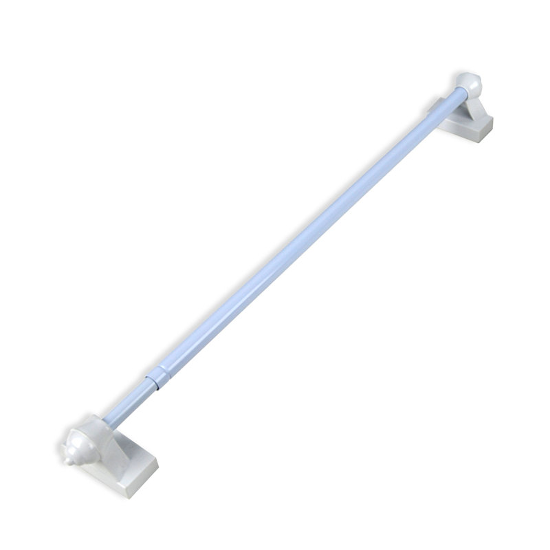 Tringle à rideaux simple magnétique Sigisbert, Blanc