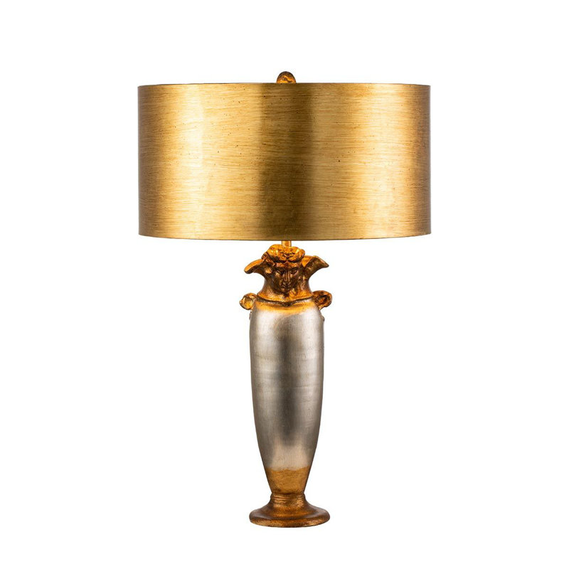 Rafferty Resin Table Lamp, Silver and Gold