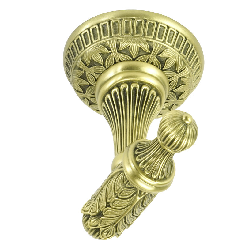 HAMPTON SMALL HOOK; MUSEUM GOLD FINISH, Antique Brass