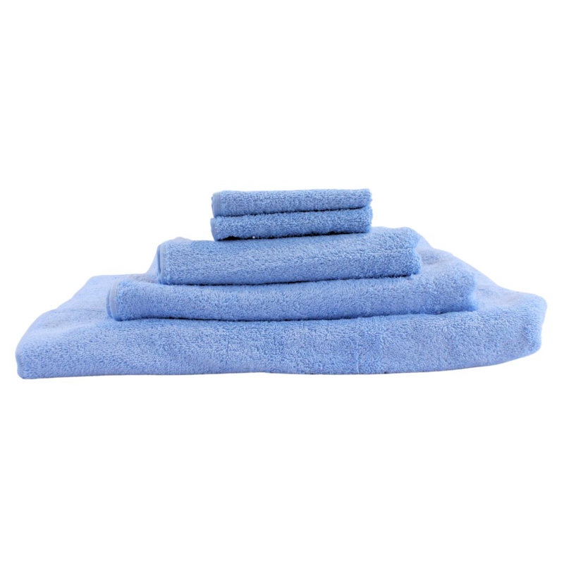 100% Cotton Bath Towels, Light Blue