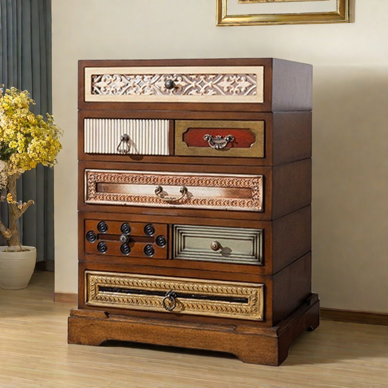 Commode d'appoint Vintage, Noyer