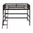 Solid Wood Twin Size Loft Bed With Ladder(Espresso)