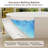 CASAINC 70.87" Oval Solid Surface Freestanding Soaking White Bathtub With Drain