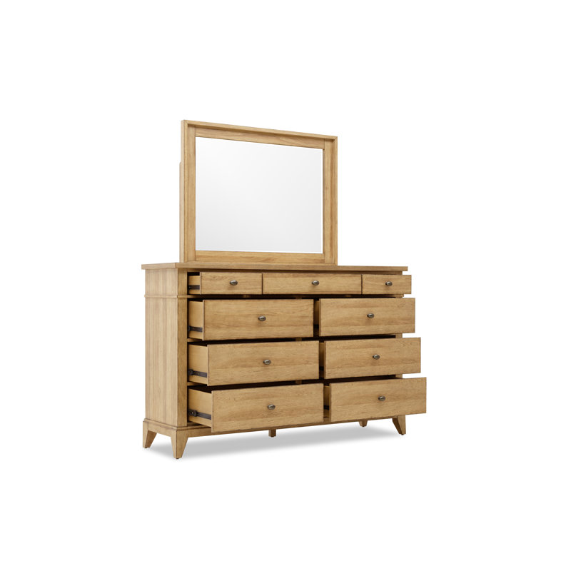Commode 9 tiroirs Mya, Naturel