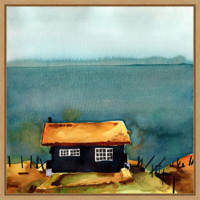 Rad Little Cabin II by Paul Mccreery Framed Canvas Wall Art Print