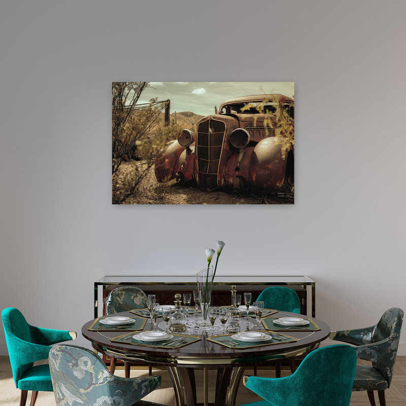 Impression d'art mural paysage naturel abstrait, 32" H x 48" W