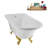 62" Streamline Clawfoot Tub,Tray,Drain, Clawfeet-101628985-102218224