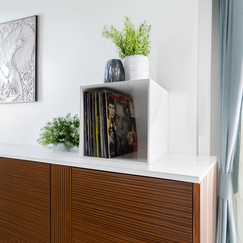 Plastic / Acrylic 10cm H Media Shelves, White