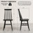 Alvie 17" Wide Modern Farmhouse Windsor Back Solid Wood Dining Chairs-99057976