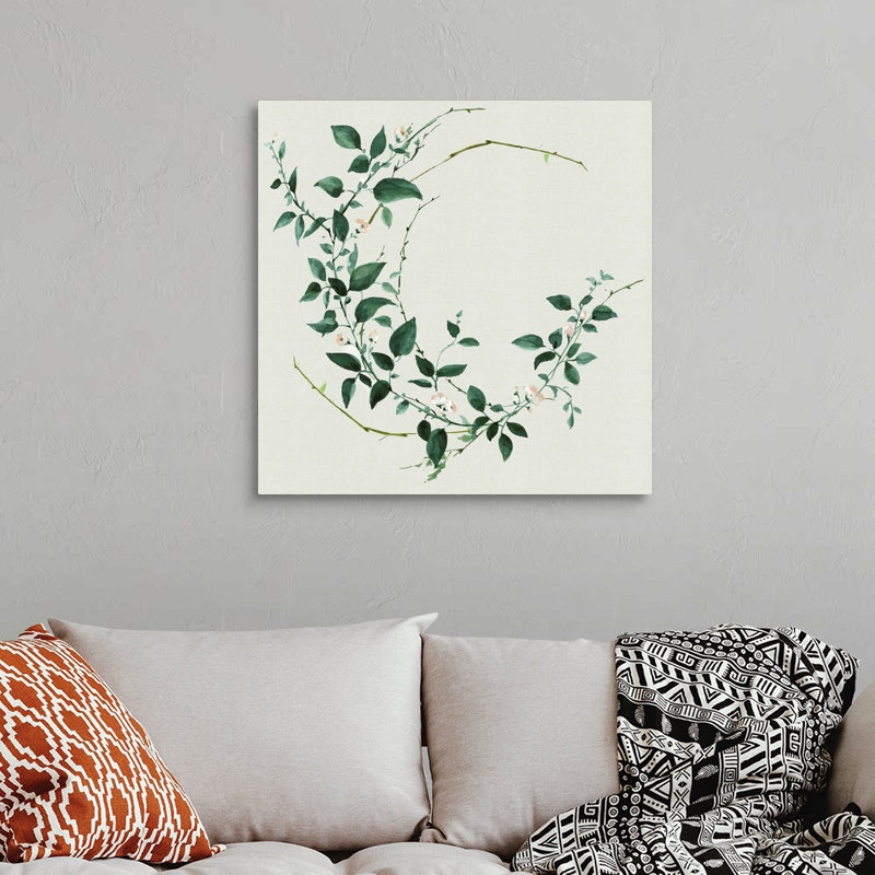 " Delicate Vine " by Eva Watts Painting Print, Wrapped Canvas, 30" H x 30" W