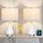 Alysiana Ceramic Touch Control Dimmable Table Lamp With USB
