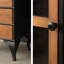 Black + Cherry wood Solid Wood Display Cases
