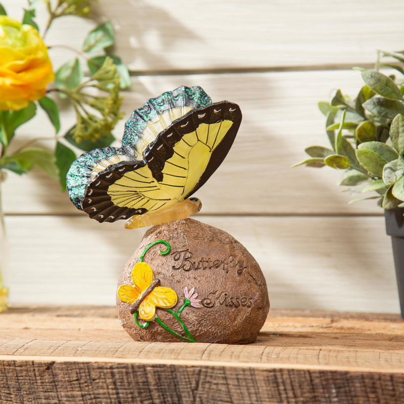 Pierre de jardin solaire Butterfly
