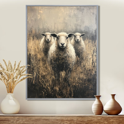 Dontay Minimalism Sheep Woolly Wanderers II - Sheep Wall Art