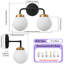 Luminaire de salle de bain à intensité variable avec abat-jour en verre soufflé à la main Karlei-362423861-367042662-362368878