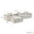 Nikodemos 4-Person Corduroy L-Shaped Sectional-1205061363