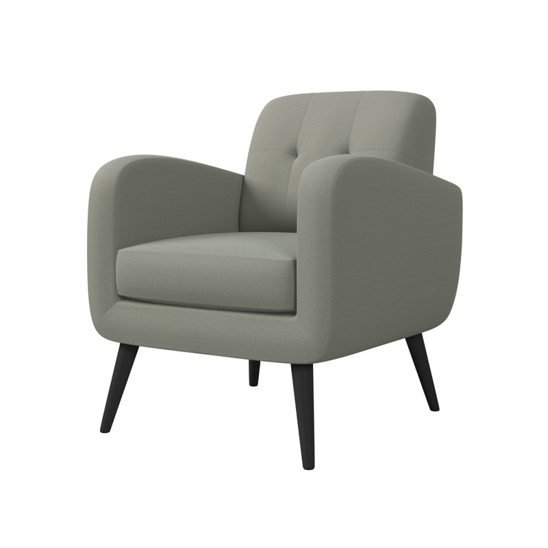 Fauteuil Speegle, Polyester gris tourterelle