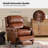 Adeesa Genuine Leather Manual Recliner-1773226427