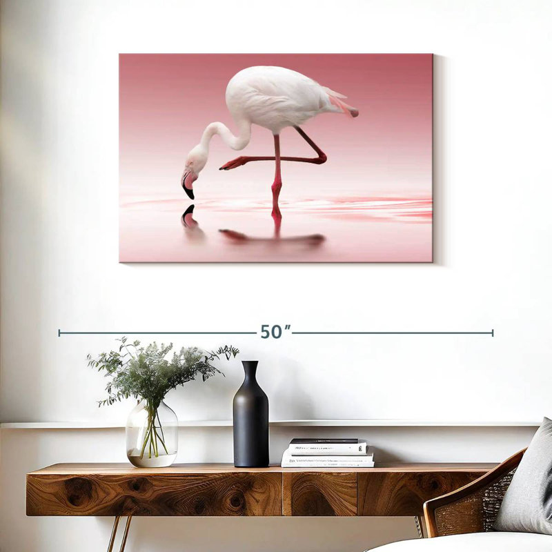 Brampt Bent Flamingo, 24" H x 36" W