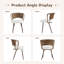 Ensemble de 4 chaises de salle à manger en rotin rembourrées avec dossier tressé et pieds en caoutchouc ajustables-1517632469-1517632475