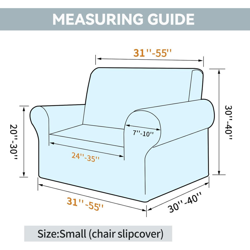 Housse pour fauteuil à coussins carrés/rectangulaires, Polyester gris foncé