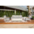 Santorini Powder-Coated Aluminum Patio Swivel Chair with Sunbrella® Cushions, Commercial Grade