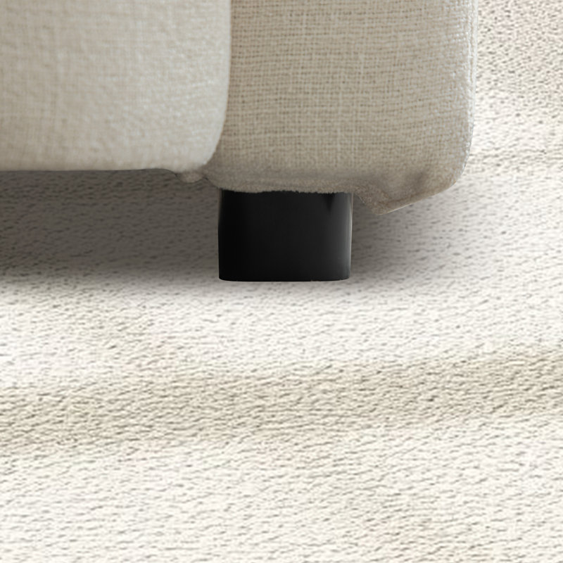 Fauteuil demi-tonneau rembourré surdimensionné de 56 po, Beige