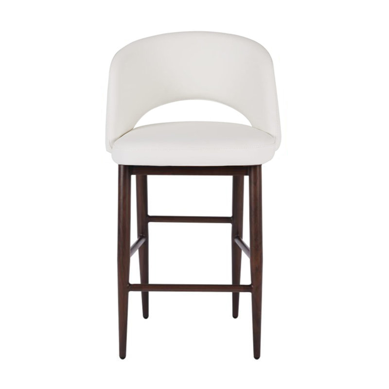 Ensemble de 2 tabourets ondulés, Blanc