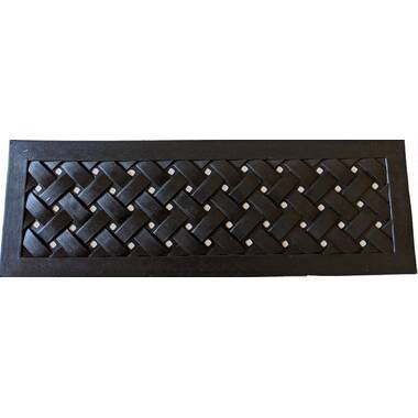 Fus First Your Safety Outdoor Rubber Stair Tread - 4x32-inch Textured Non-Slip Mat for Staircase - Heavy Duty Anti Skid Strip for Outside Use - 5 Blac