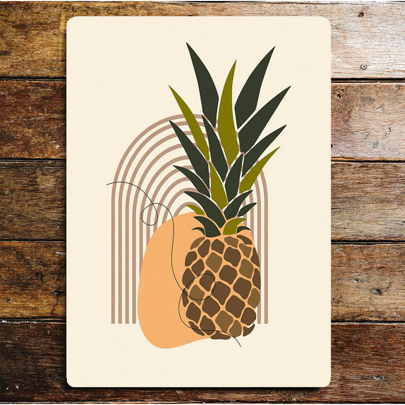 Food & Beverage Wall Decor on Metal, 80cm H x 60cm W