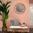 Modern Metal and Glass Wall Mirror with Openwork Frame - Contemporary Round Decorative Accent.-1654704557