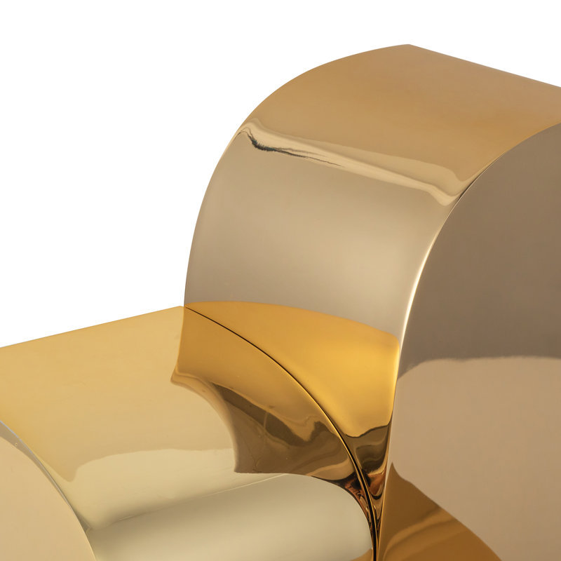 Gypsum LED Novelty Table Lamp by Sean Brown, Polished Brass