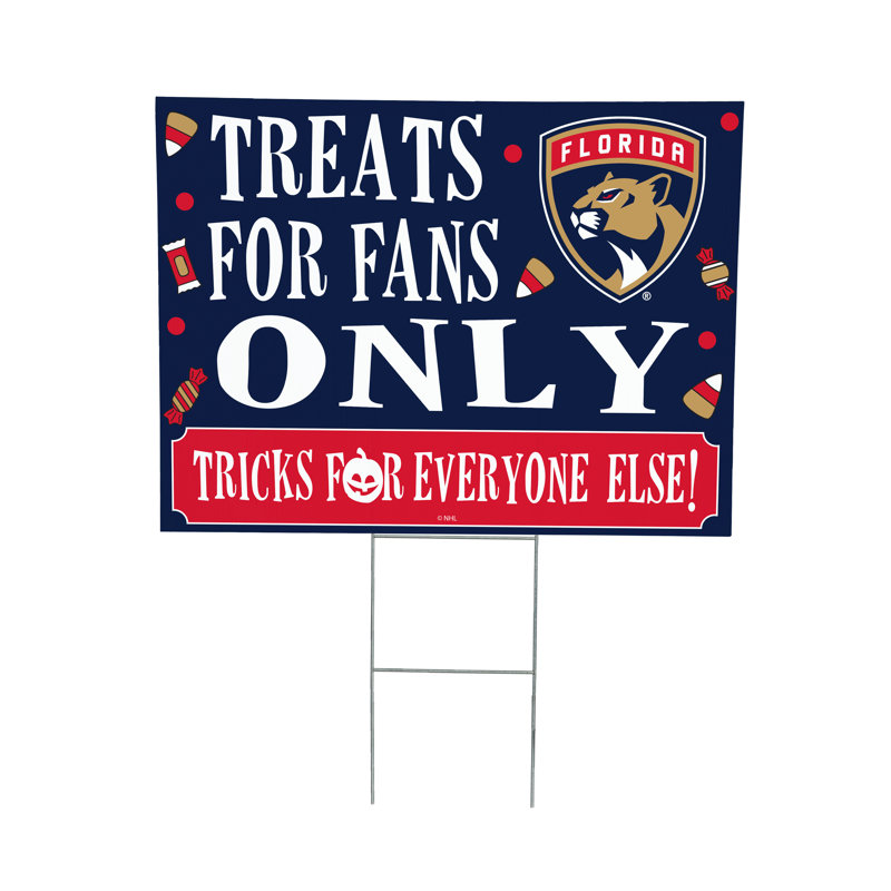 Enseigne de cour des Bruins de Boston, friandises d'Halloween pour les fans, Florida Panthers
