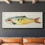 Poisson fantaisiste I - Toile tendue avec châssis - Prêt à accrocher-107360345