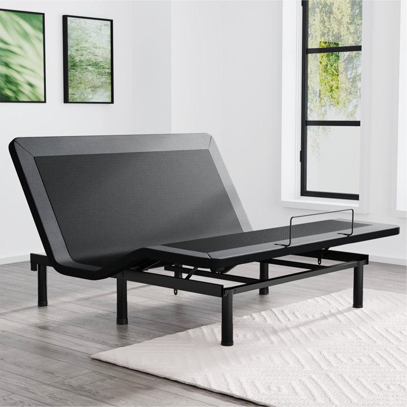 California King Adjustable Bed Frame With Wireless Remote, Electric Bed, Zero Gravity, Head And Foot Incline, Adjustable Leg Heights, Memory Presets, Anti-Snore