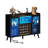 Brevan 53" Modern Bar Cabinet and Wine Bar Cabinet with Power Outlets & LED Lights-437609327