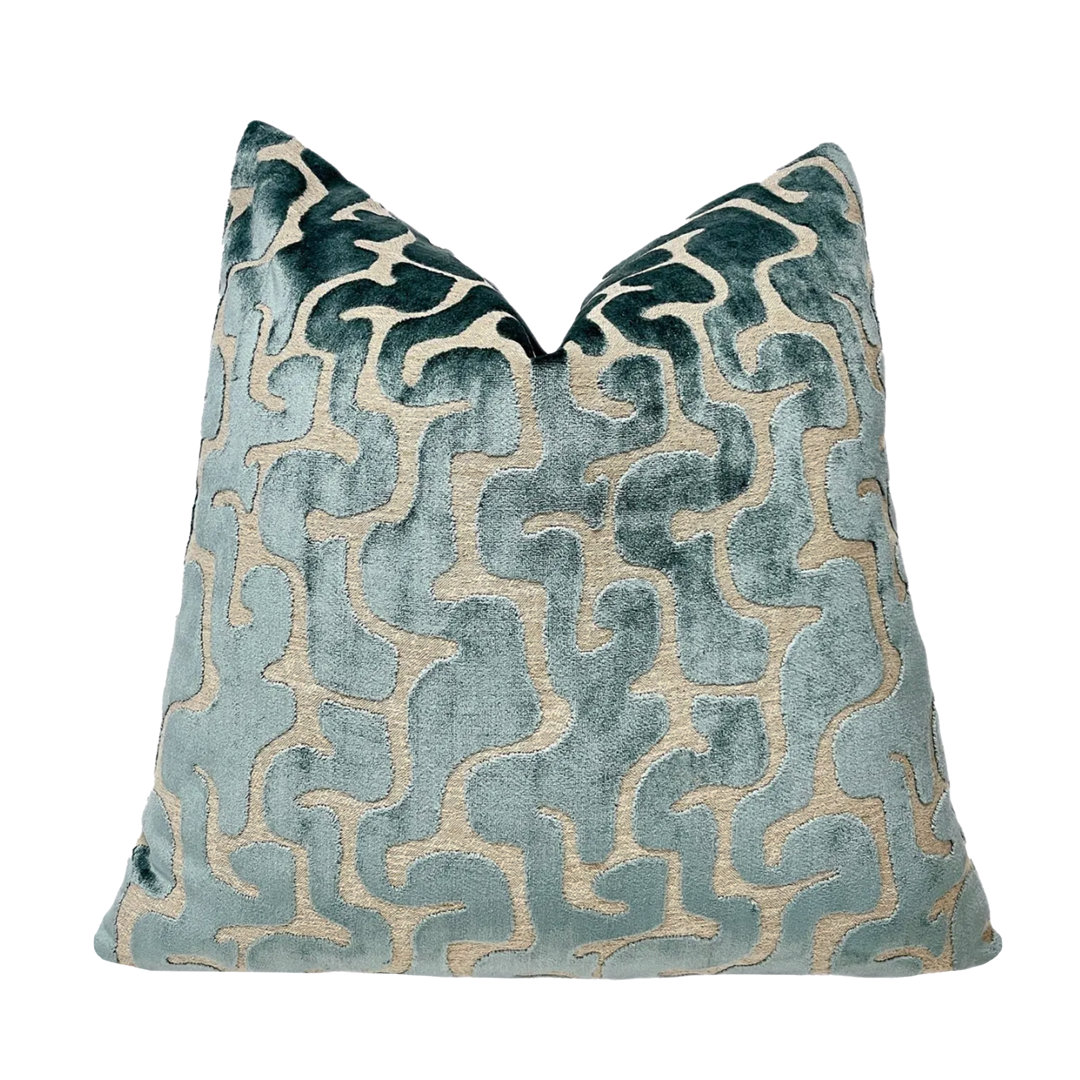 Velvet Maze Throw Pillow Cover Smithy Home Couture