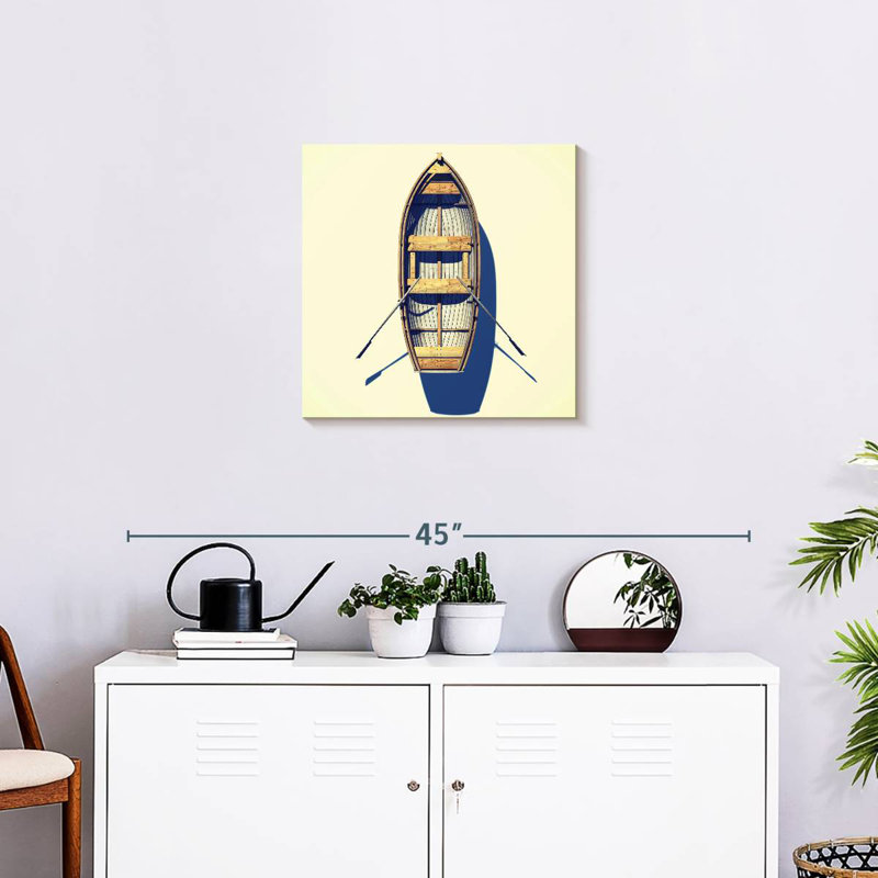 Mehar Boat And Oars, 20" H x 20" W