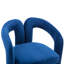 Fauteuil de cuisine en velours rembourré-125536129